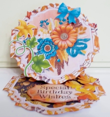 Autumn Blessings 14 Shaped Easel by Pam Stubley