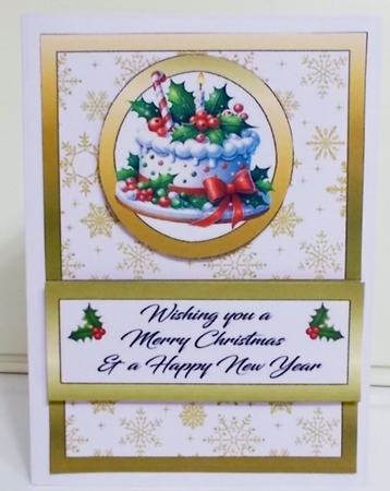 Diagonal pop-out Christmas fayre by Pam Stubley