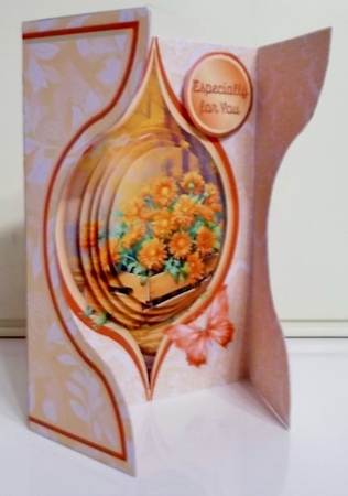 Autumn Flowers - Aperture Gatefold Card Mini Kit by Pam Stubley
