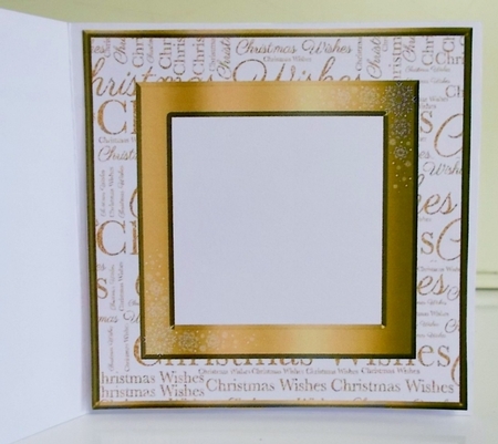 Golden Christmas Cabin 5 Insert by Pam Stubley