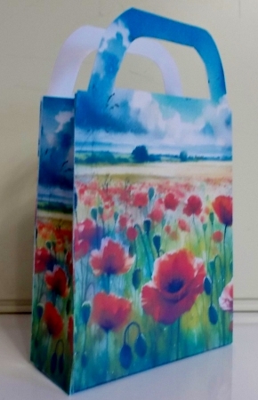 Poppy field gift bag 3 by Pam Stubley