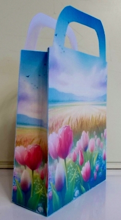 Tulip scene gift bag 2 by Pam Stubley