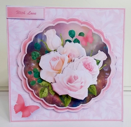 Blush Roses - Stacked Layers Card Mini Kit by Pam Stubley