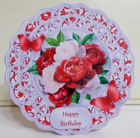 Peony Bouquet - Medallion Card Mini Kit by Pam Stubley