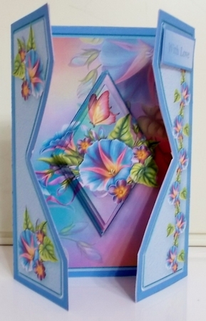 Morning Glory - Diamond Gatefold Card Mini Kit by Pam Stubley