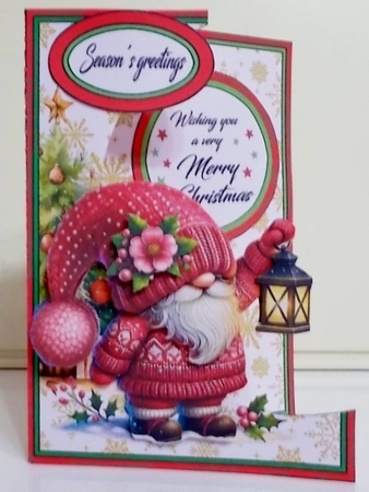 Cutaway Gnome with a lantern by Pam Stubley