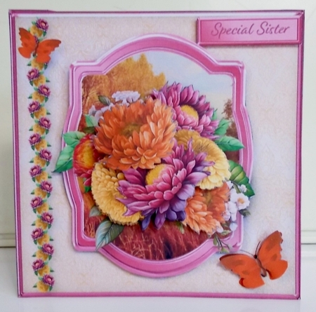 Autumn Bouquet - Decoupage Card Mini Kit by Pam Stubley