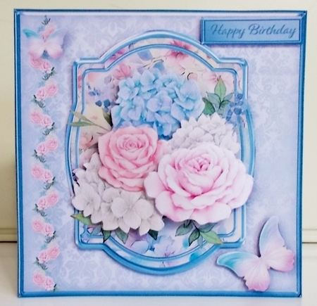 Shabby Chic Flowers - Decoupage Card Mini Kit by Pam Stubley