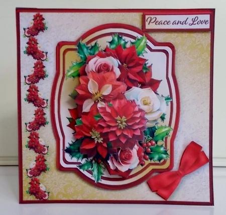 Christmas Bouquet - Decoupage Card Mini Kit by Pam Stubley