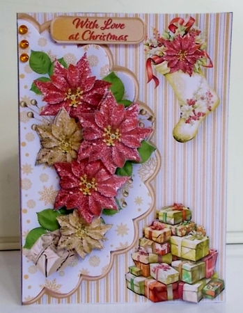 Christmas Gifts - 5 x 7 Decoupage Card Mini Kit by Pam Stubley