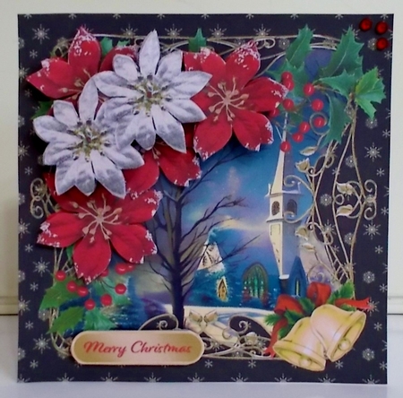 Christmas Church - Decoupage Card Mini Kit by Pam Stubley