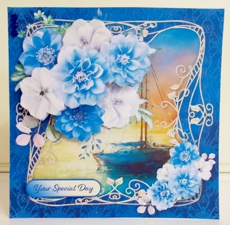 Ocean Sunset - Decoupage Card Mini Kit by Pam Stubley