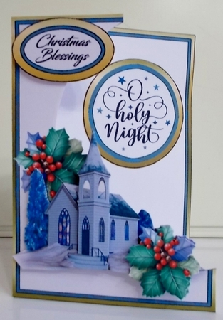 Cutaway White Church by Pam Stubley