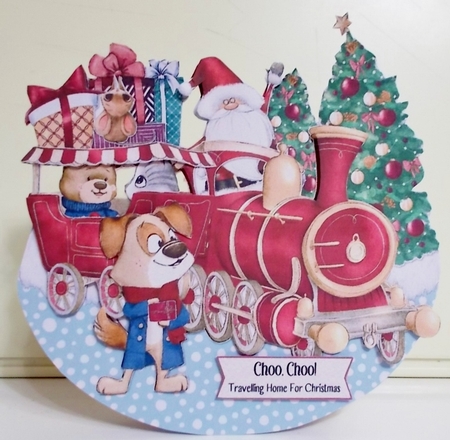 Paws for Santa Rocker 1 by Pam Stubley