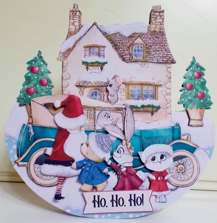 Paws for Santa Rocker 3 by Pam Stubley