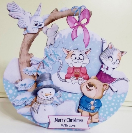 Paws for Santa Rocker 4 by Pam Stubley