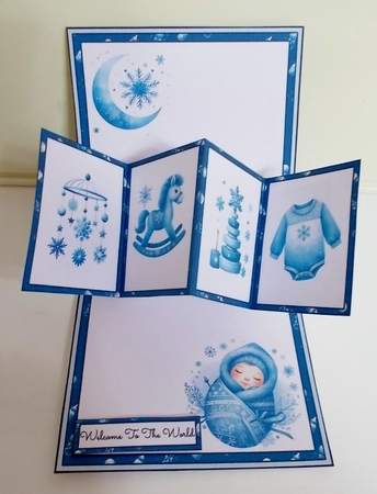 Welcome Winter Baby Twist & Pop Card by Pam Stubley
