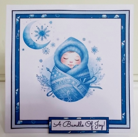 Welcome Winter Baby Twist & Pop Card by Pam Stubley