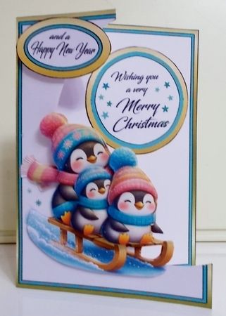 Cutaway Playful penguins by Pam Stubley