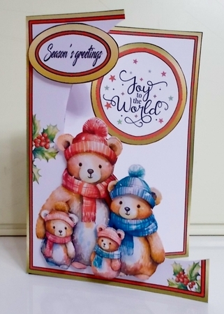 Cutaway Christmas Bear family by Pam Stubley