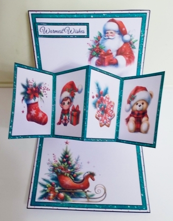Gifting Santa Twist & Pop Card by Pam Stubley