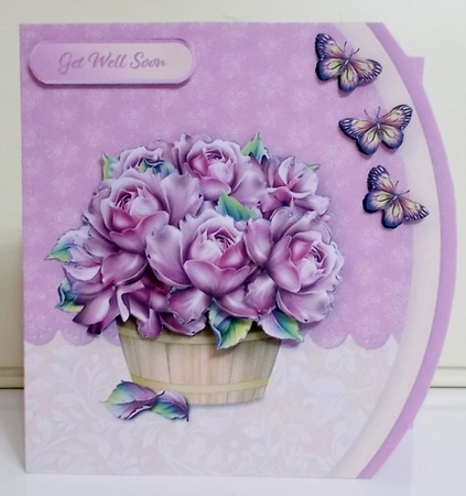 Barrel of Roses - Rounded Offset Card Mini Kit by Pam Stubley