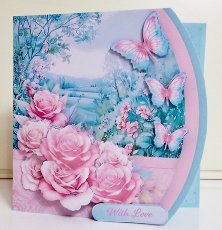 Rose Garden - Rounded Offset Card Mini Kit by Pam Stubley