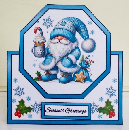 Octagon tent Blue Gnome by Pam Stubley