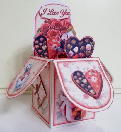 Lots Of Love  Pop-Up Box Mini Kit  by Pam Stubley