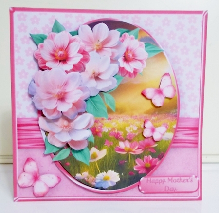 Flower Meadow - Decoupage Card Mini Kit by Pam Stubley