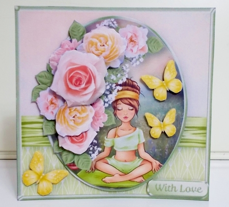 Meditation - Decoupage Card Mini Kit by Pam Stubley