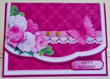 Pretty Roses - Flapover Card Mini Kit by Pam Stubley