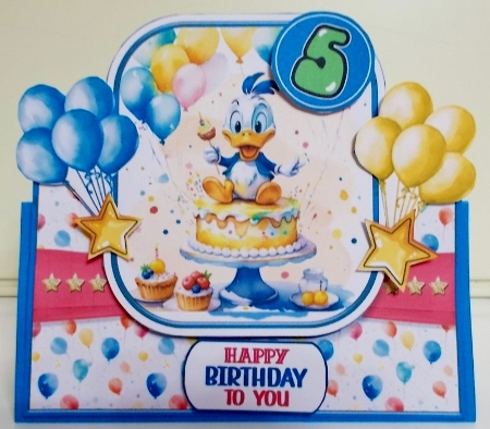 Happy Birthday to You Cake Tent Card-8 by Pam Stubley