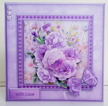 Lilac Posy - Layered Card Mini Kit by Pam Stubley