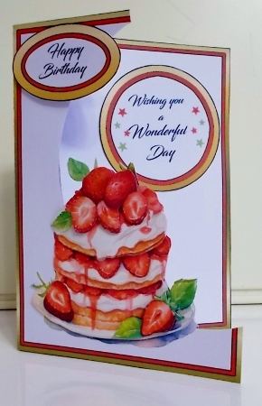 Cutaway Strawberry cake by Pam Stubley