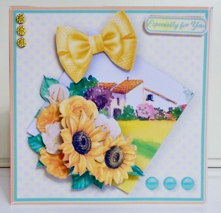 Sunflowers - Decoupage Card Mini Kit by Pam Stubley