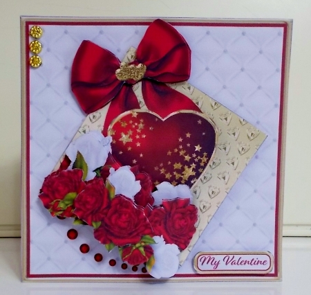 Romantic Roses - Decoupage Card Mini Kit by Pam Stubley