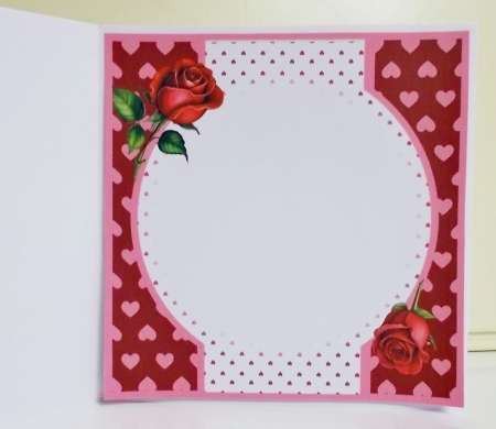 Red Rose Valentine Insert by Pam Stubley