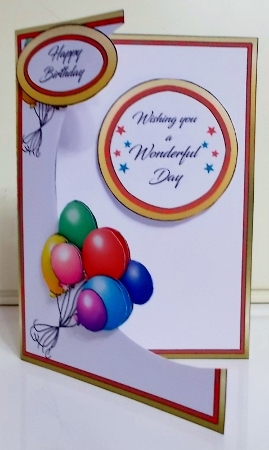 Cutaway Birthday Balloons by Pam Stubley