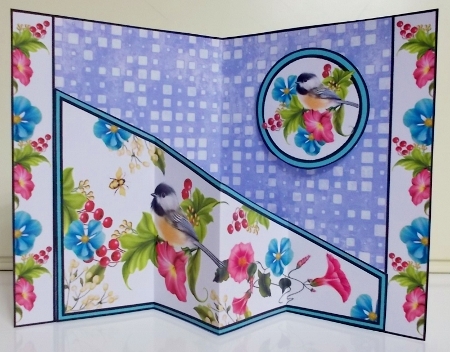 Diagonal pop-out Little Bird by Pam Stubley