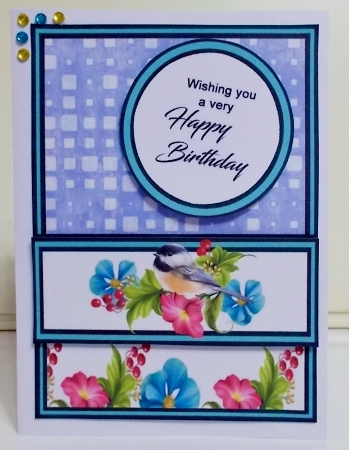 Diagonal pop-out Little Bird by Pam Stubley