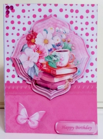 Coffee and Books - 5 x 7 Pyramid Card Mini Kit by Pam Stubley