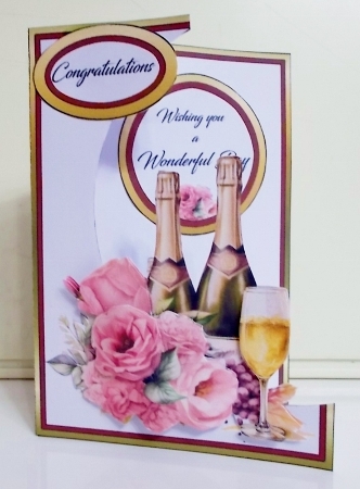 Cutaway Champagne & roses by Pam Stubley