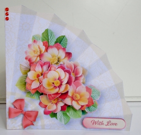 Spring Posy - Fan-Shaped Card Mini Kit by Pam Stubley