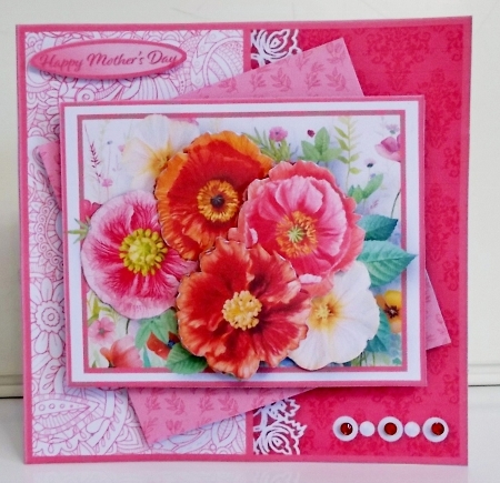 Mixed Poppies - Multi Layer Card Mini Kit by Pam Stubley
