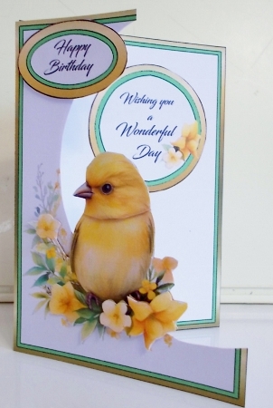 Cutaway Little yellow bird by Pam Stubley