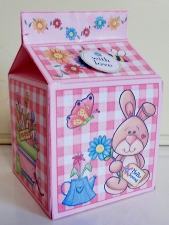 Spring Garden Milk Box Cartons by Pam Stubley