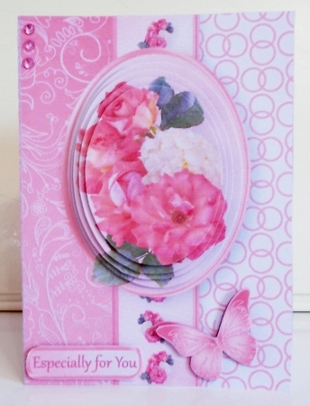 Blush Bouquet - 5 x 7 Pyramid Card Mini Kit by Pam Stubley