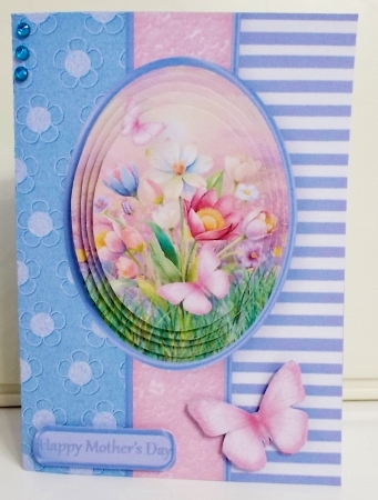 Spring Posy - 5 x 7 Pyramid Card Mini Kit by Pam Stubley