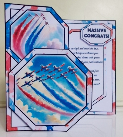 Flying High Offset Octagon 5 x 7 Mini Kit by Pam Stubley
